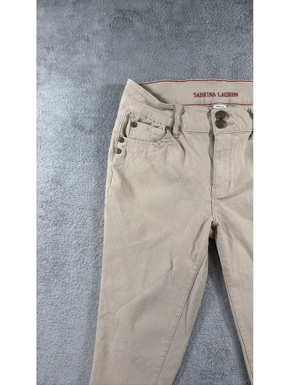 Sabrina Lauren Beige Slim Fit Pants Size 10 - Picture 8 of 15